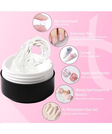 GZMAYUEN Transparent Solid Builder Gel for Nails 15 ml Clear Clear Solid Gel Builder Gel 3D Decoration Nail Sculpture Gel Hard Gel - Buy Online on GoSupps.com