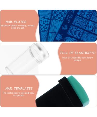 13h Snowflake Nail Stamp Plate - Geometric Nail Art Template for DIY Christmas Designs - Buy Online on GoSupps.com