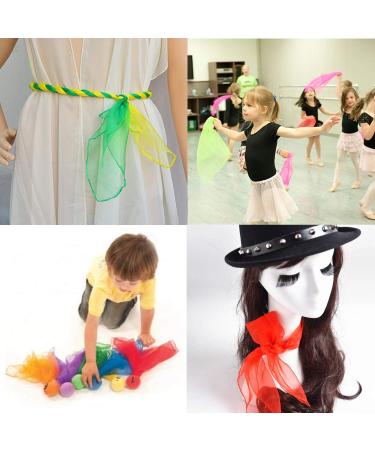 Linkbro Scarves 12 Pack - Premium Juggling & Sensory Tools 60x60cm Dancing Scarves for Kids & Adults - Buy Online on GoSupps.com