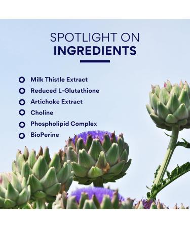 Research Verified Liver Support - Liposomal Milk Thistle Artichoke Extract Glutathione BioPerine - Vegan - 60 Capsules - Pack of 1 60 Count (Pack of 1) - Buy Online on GoSupps.com