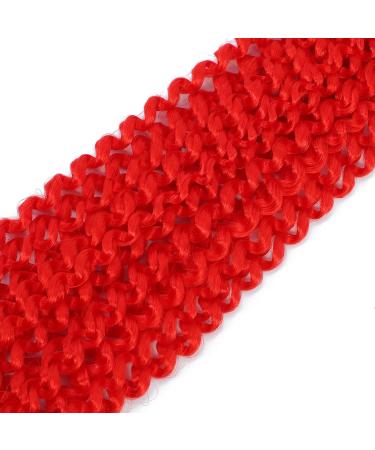 Passion Twist Hair 18 Inch 6 Packs Red - Water Wave Crochet Hair for Twists - Bohemian Braiding Extensions - Tangle Free & Skin Friendly - Buy Online on GoSupps.com