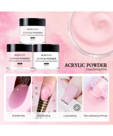 Morovan Glitter Acrylic Nail Kit - Professional Nail Extension Supplies for Beginners - Buy Online on GoSupps.com