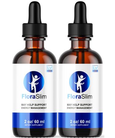 (2 Pack) FloraSlim Drops FloraSlim Liquid Drops FloraSlim Advanced Formula FloraSlim Drops All Natural FloraSlim Reviews 2 Bottles for 60 Days