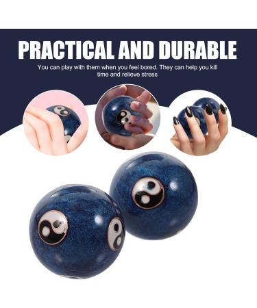 Buy Ipetboom Yin Yang Baoding Balls - Chinese Health Exercise Stress Relief Handballs for Wrist & Finger Strengthening - Buy Online on GoSupps.com