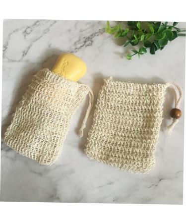 FOMIYES 8 Pcs Bubble Maker Bag Soap Holder Face Washing Bag Soap Storage Bag Foaming Net Facial Net 14x9.5cmx2pcs Light Yellowx2pcs - Buy Online on GoSupps.com