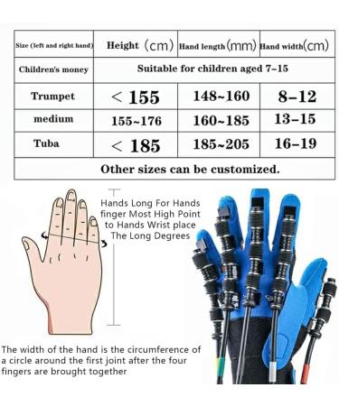 Disability Aids Rehabilitation Equipment Hemiplegia Finger Rehabilitation Trainer Robot Gloves for Stroke Hemiplegia Hand Function Recovery Left-M - Buy Online on GoSupps.com