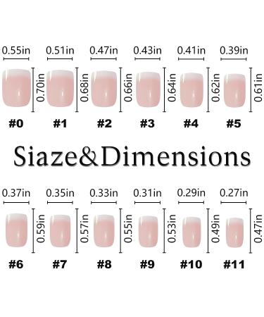 Bellelfin 5 Set Nude French Design Press on Nails - 120pcs Medium Square Short Round Fake Nails for Women and Girls - Buy Online on GoSupps.com