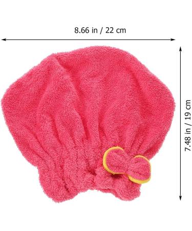 Quick Dry Hair Turbans for Women - Shower Cap & Towel Wrap - Medium Rosy Hair Drying Cap - Buy Online on GoSupps.com