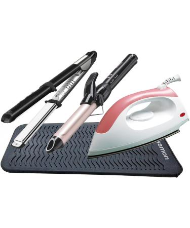 Buy Heat-Resistant Silicone Mat Bag | Perfect for Curly Bars & Hot Hair Tools | Black 28.5cm x 14cm - Buy Online on GoSupps.com