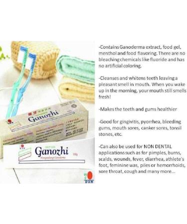 DXN Ganozhi Toothpaste Ganoderma 150g - Set of 3 Boxes | Natural Oral Care - Buy Online on GoSupps.com