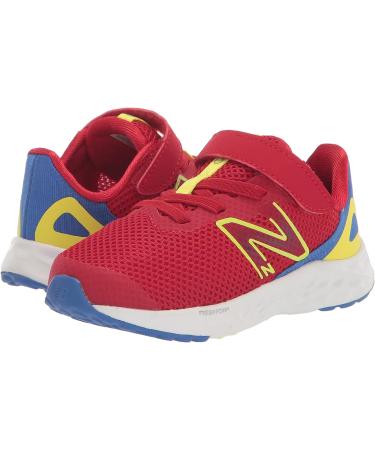 New Balance Kid's Fresh Foam Arishi V4 Hook and Loop Running Shoe (Size 13W) - Team Red/Marine Blue/Cosmic Pineapple - Buy Online on GoSupps.com