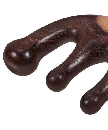 Minkissy Handheld Wooden Hair Comb - Wide Tooth Comb for Curls & Smooth Hair (10.50x5.50x2.00cm) - International Shipping Available - Buy Online on GoSupps.com