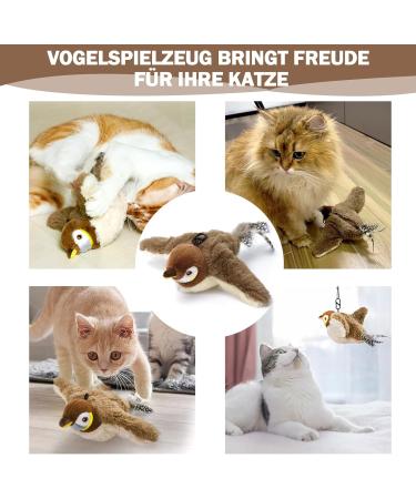 Buy Nepfaivy Interactive Electric Cat Toys with Catnip - Automatic Bird Feeder for Self-Play | Best Cat Toys for Engaging Feline Fun - Buy Online on GoSupps.com