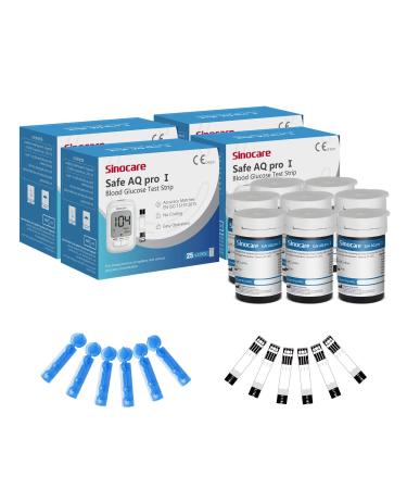 Test strips blood sugar blood sugar test strip set with test strips 200 lanzettes 200 for blood sugar self-test i Fad-GDH Reaction Enzyme Technology Blutzuckle test strips SET 200