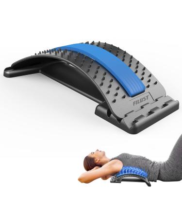 FILUST Back Stretcher for Lower Back Pain Relief, Back Cracking Device, Multi-Level Back Massager Back Cracker Board, Spine Stretcher Pain Relief for Herniated Disc, Sciatica, Scoliosis