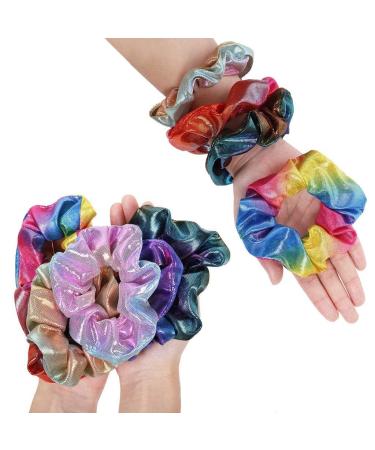 10PCS LED Hair Scrunchies with Zipper Pocket | 3 Light Modes | Summer Glow Accessories - Mermaid 10 - Buy Online on GoSupps.com