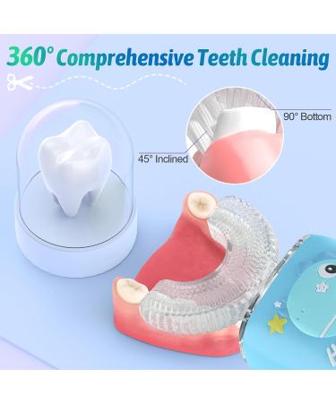 U-Shaped Electric Toothbrush for Kids - 360 Sonic Vibration 45S Timer Quick Cleaning - Rechargeable Brush for Ages 2-6 - Buy Online on GoSupps.com