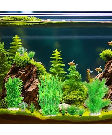 Buy Ctpeng 57-Piece Artificial Fish Tank Plants Decor Set | 2-30cm | Perfect for Aquarium Decoration - Buy Online on GoSupps.com