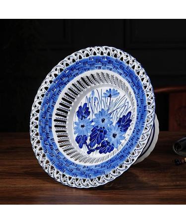 Fruit Basket Fruit Bowl Ceramic Hollow Fruit Plate Chinese Round Porcelain Candy Bowl Fruit Dish Home Decoration Kitchen Organizers and Storage (Color : A Size : 31 * 31 * 17cm) - Buy Online on GoSupps.com