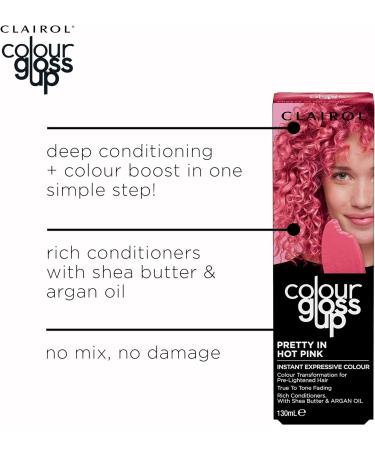 Clairol Colour Gloss Up Conditioner - Pretty In Hot Pink 130ml - Buy Online on GoSupps.com