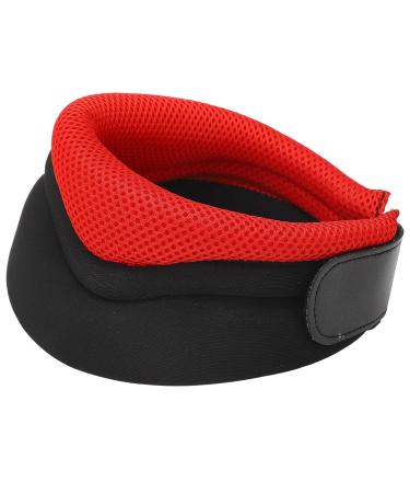 Neck Support Brace - Breathable Sponge High Elasticity Cervical Collar for Forward Head Posture - Red | Ideal for Office & Study - Buy Online on GoSupps.com