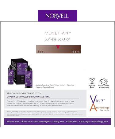Norvell Premium Venetian Sunless Tanning Solution 1 Liter - 34 fl oz (Pack of 1) - Buy Online on GoSupps.com