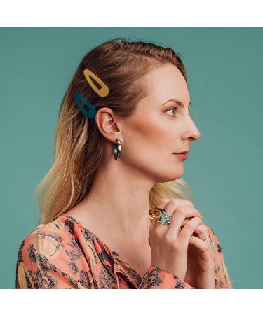 20Pcs Women Hair Clips - Matte Snap Barrettes for Girls & Women | No-Slip Solid Candy Color Hair Accessories - SnapClip20A - Buy Online on GoSupps.com