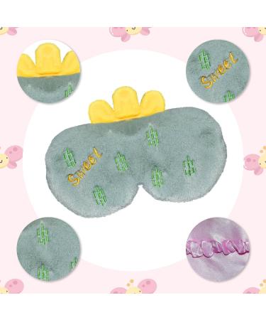 Ulife Mall Cactus Eye Mask - Soft Plush Funny Novelty Sleep Mask for Kids & Adults | Ideal for Meditation & Relaxation - Buy Online on GoSupps.com