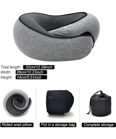 Endxedio Wander Plus Travel Pillow - Memory Foam Neck Pillow for Hiking & Sleep (Black) | Ultimate Comfort for Travel - Buy Online on GoSupps.com