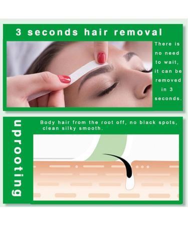 Waxing strips - Non-permanent hair removal for the face mustache and upper lip. Instant strips - Buy Online on GoSupps.com