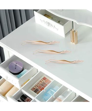 Embagol False Eyelashes Applicator Tool - Precision Gold Tweezers for Extension Application & Removal - Buy Online on GoSupps.com