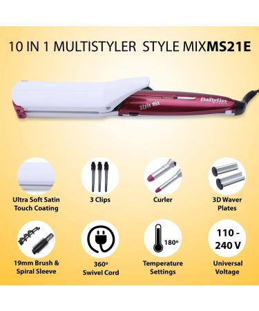 Babyliss MS21E Multistyler Mix 8 in 1 - Versatile Hair Styling Tool for All Hair Types | International Shipping Available - Buy Online on GoSupps.com