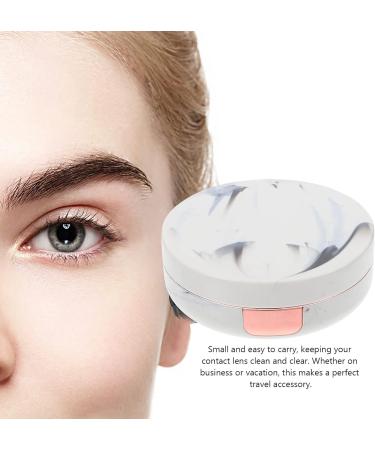 Heallily Contact Lens Travel Case - Compact Eye Care Set | Travel-Friendly Storage Box for Contact Lenses - White - Buy Online on GoSupps.com