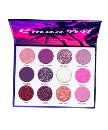 Healeved 1 Box Eyeshadow Palette Makeup Pallet Makeup Palette Eye Shadow Palettes Plastic Colorful 1 count (Pack of 1) Colorful