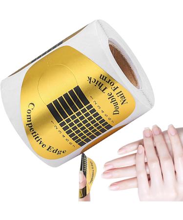 Nail Forms | Horseshoe Shaped Nail Extension Stickers with Numbers Marked | Nail Tape for Professional Use Nail Shaper for Nail Art DIY Nail Extension Tips Horseshoe Paper Holders 100 Pieces - Buy Online on GoSupps.com