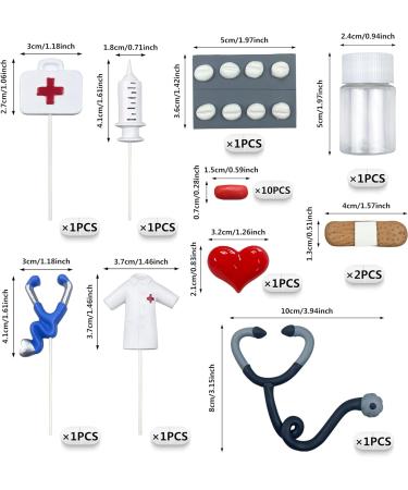 Nurse Cake Topper Nursing Cupcake Toppers Nurse Graduation Cake Decorations RN Theme Party Favors Nurse Decorations for Nursing Graduation Party Doctor Nurse Party Supplies (A) - Buy Online on GoSupps.com