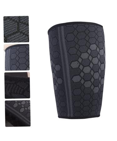 GANAZONO Thigh Protector - High Elasticity Nylon Leg Sleeve for Sports Groin & Hamstring Support | Comfortable Basketball Gear | 22.3x16cm Black - Buy Online on GoSupps.com