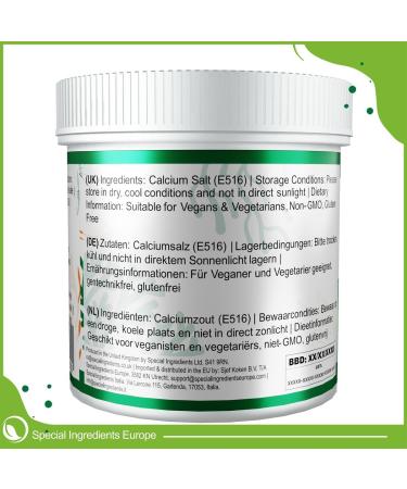  Special Ingredients Special Ingredients Calcium Sulphate (Plaster/Gypsum) 100g Premium Quality - Suitable for Vegans and Vegetarians - Non-GMO - - Buy Online on GoSupps.com