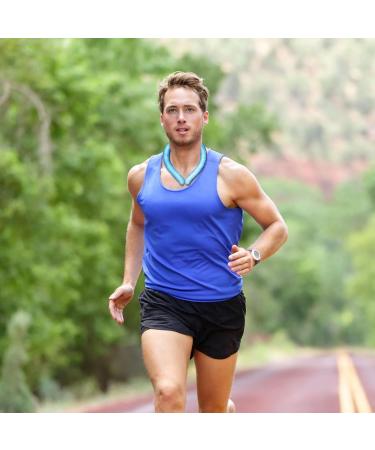 Huyath Neck Cooling Ring | 2 Wearable Ice Neck Cooler for Body Cooling Ice Collar Neck Cooling Wraps for Outdoor Workers Sports Relief from Heat and Hot Weather - Buy Online on GoSupps.com