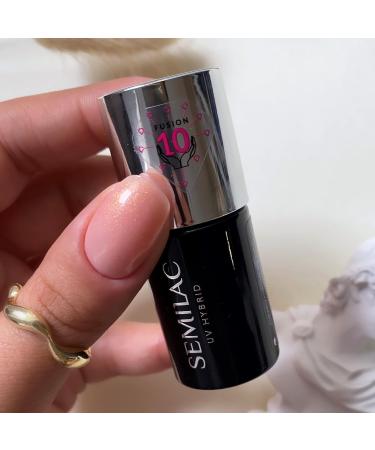 Semilac Extend Care Base 5in1 804 Glitter Soft Beige Gel Nail Polish - Long Lasting UV/LED Gel Nails 7ml - Buy Online on GoSupps.com