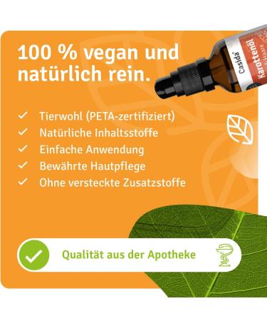 Casida Carrot Oil 50 ml skin & hair naturally pure mixture of carrot seed oil and carrot root extract natural care & selftanning vegan - Buy Online on GoSupps.com