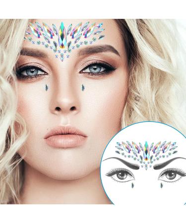 PIAOPIAONIU Rhinestone Face Jewels Gem Bindi & Body Jewelry Stickers - Sparkle and Shine with Nipple and Face Rock Tattoos - Buy Online on GoSupps.com