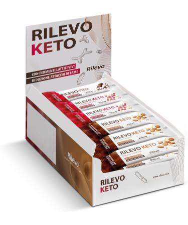 Rilevo Keto Low Carb Protein Bar with Lactic Ferments Raspberry Cheesecake Flavour 40g Also Ideal for Ketogenic Plans - Buy Online on GoSupps.com
