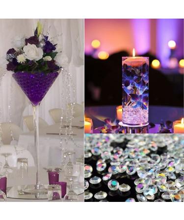Angzhia 2000pcs Dark Purple 8mm Acrylic Diamonds Wedding Table Scatter Confetti - Bridal Shower Vase Decorations - Buy Online on GoSupps.com