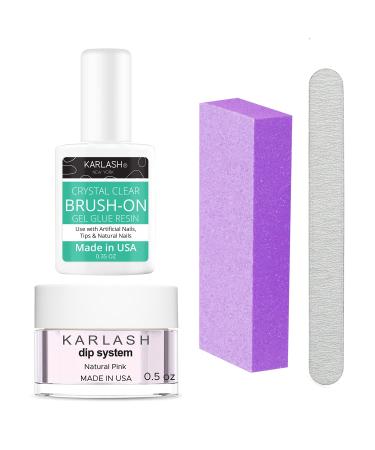 Karlash Nail Repair Kit for Broken Cracked Split Nails. Emergency Easy Quick Fix (Natural Pink)