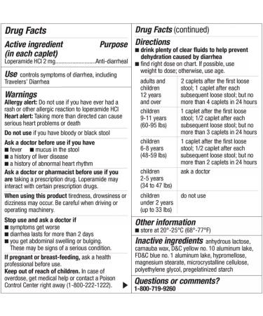 Berkley Jensen Loperamide Hydrochloride Anti-Diarrheal Tablets 24 ct - Fast Relief 2 mg Formula - Buy Online on GoSupps.com