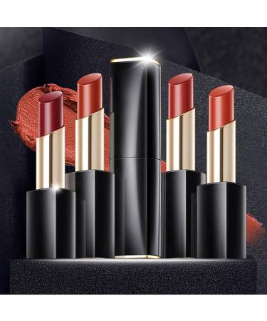 Waterproof Lip Color Lipstick & Lip Balm Makeup Set - Long Lasting, High Pigment Nude Lip Gloss - Mauve Lip Liner Included - Buy Online on GoSupps.com