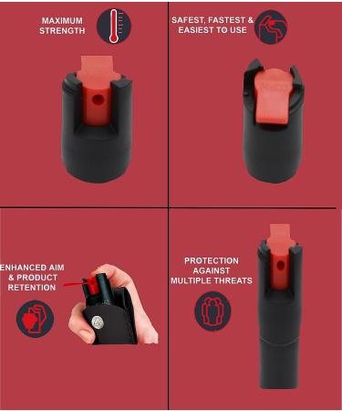Wholesale Lot Pepper Spray Maximum Strength 1/2 oz Compact Size Police Grade Formula Best Self Defense Tool for Women with Leather Case Pink/PinkBling (2 PC) - Buy Online on GoSupps.com