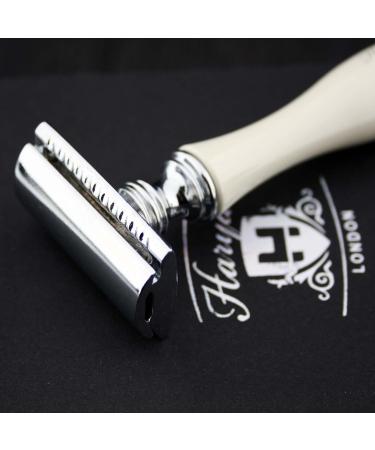 DE Safety Razor with Black Badger Hair Brush - Premium Shaving Experience | International Shipping - Buy Online on GoSupps.com