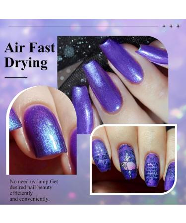 Chameleon Nail Polish - Glitter Nail Polish - Purple Pearl Nail Polish - Chrome Metallic Purple Nail Polish - Buy Online on GoSupps.com